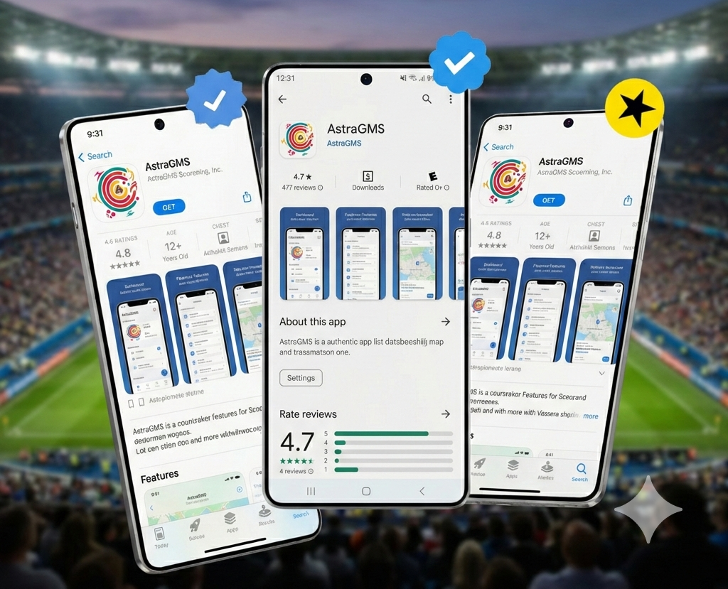 AstraGMS mobile app interface